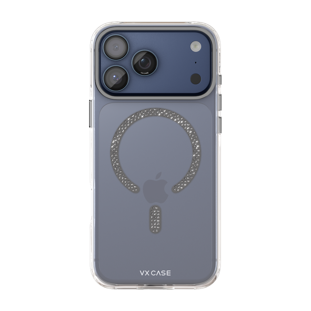 Capa VX Case Crystal Signature Magsafe iPhone 17 Pro Max - Cinza