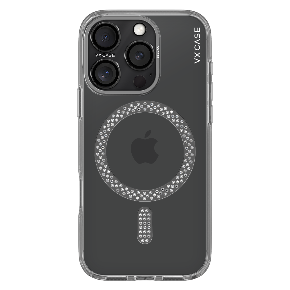 Capa VX Case Crystal Signature Magsafe iPhone 15 Pro - Cinza