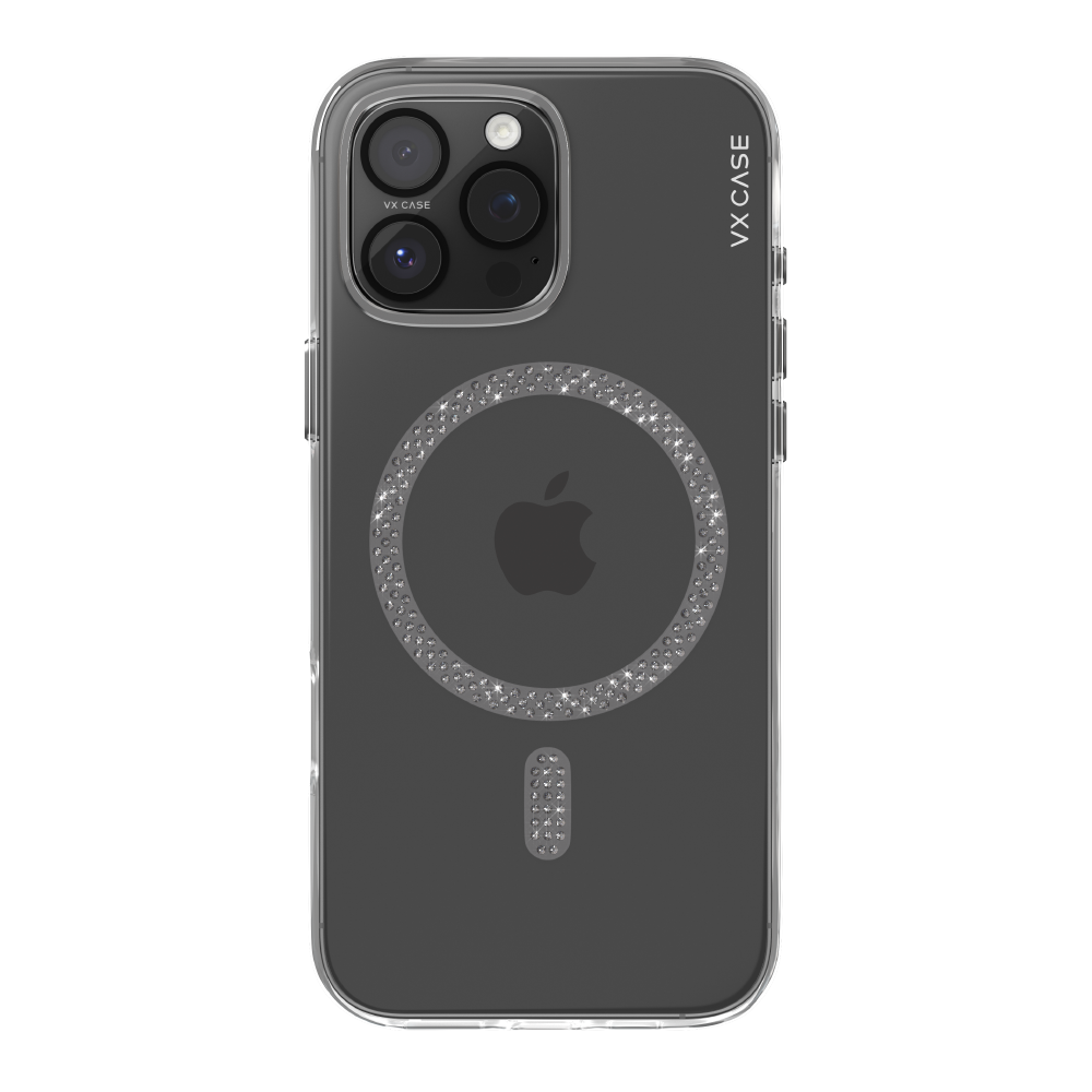 Capa VX Case Crystal Signature Magsafe iPhone 16 Pro Max - Cinza
