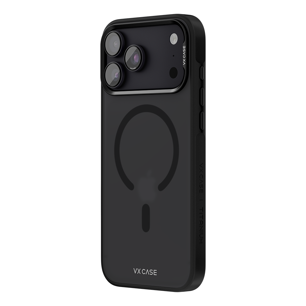 Capa Titanium VX Case Magsafe com Fundo Fosco para iPhone 18 Pro Max - Cinza Escuro