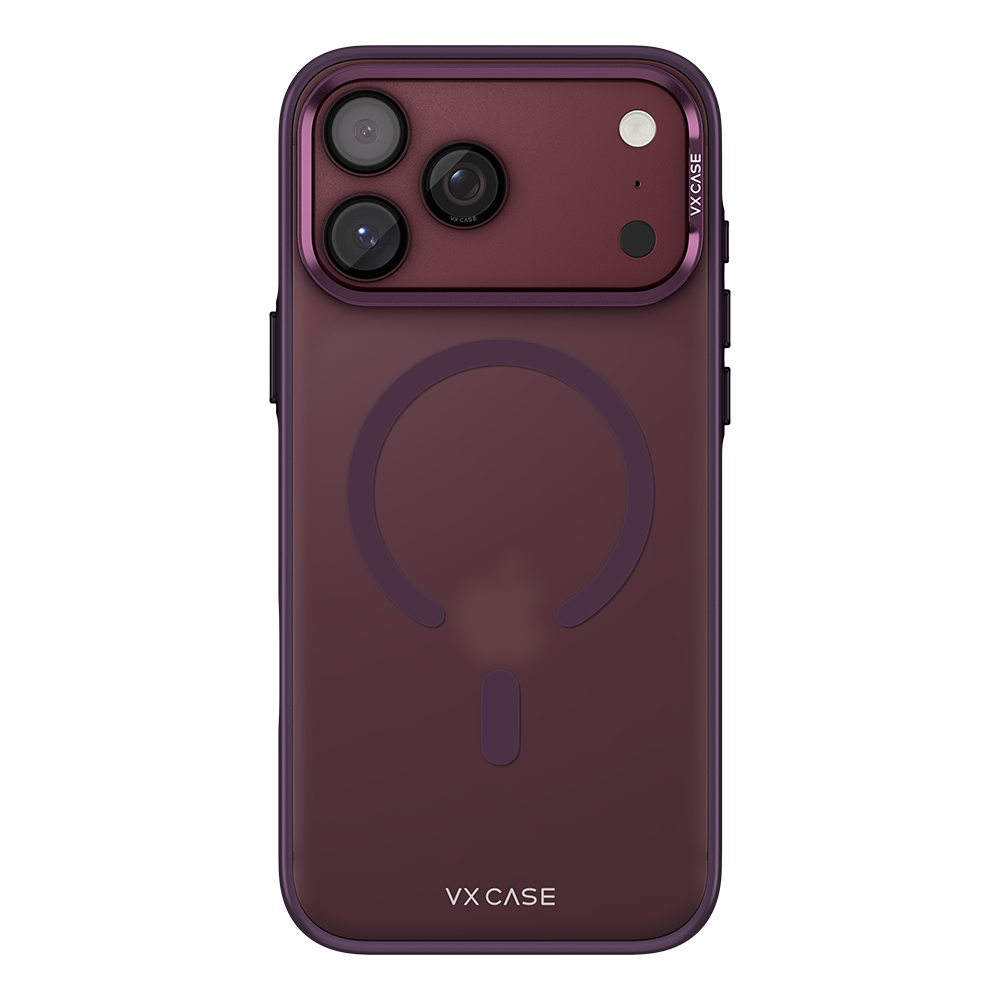 Capa Titanium VX Case Magsafe com Fundo Fosco para iPhone 18 Pro Max - Vinho