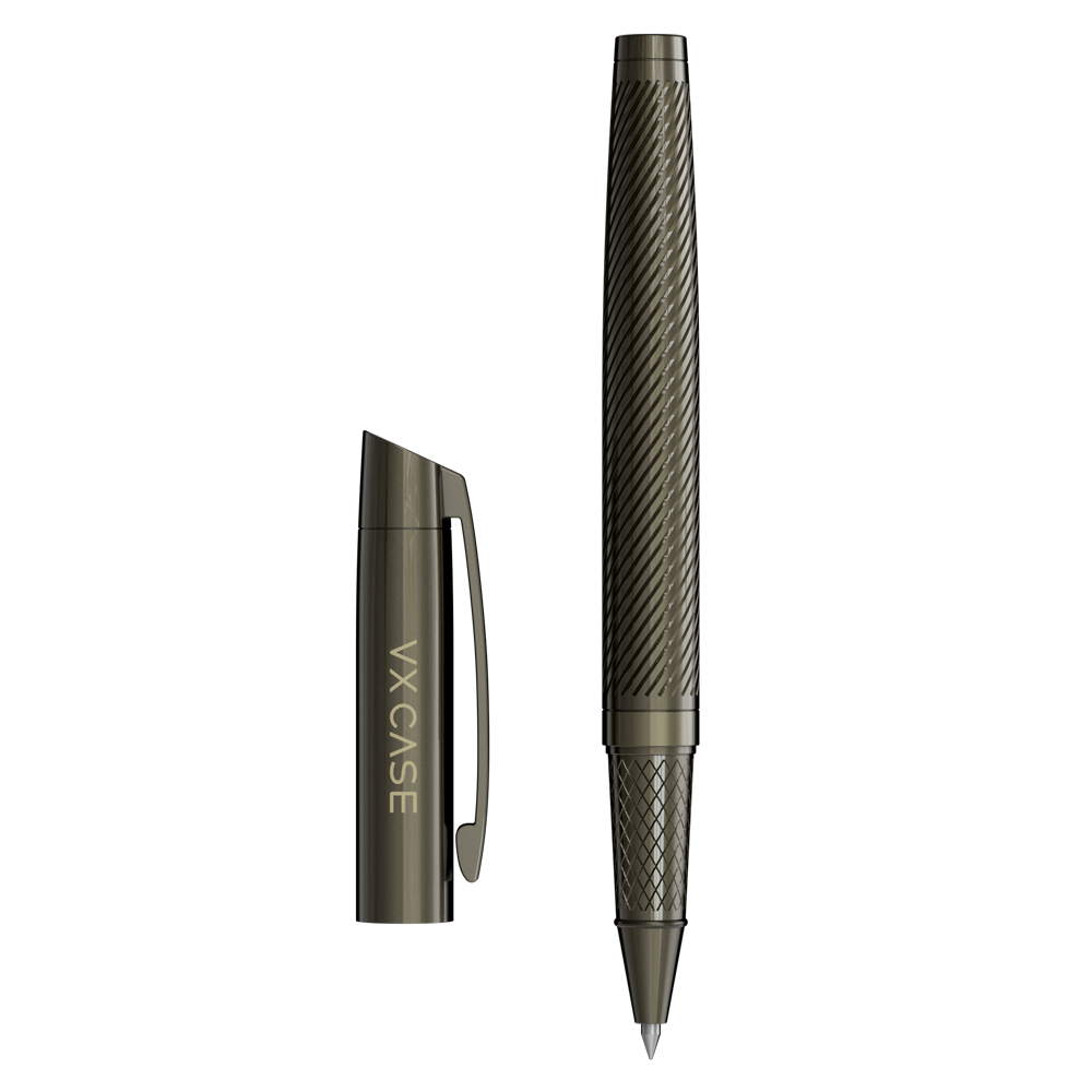 Caneta Esferográfica Premium em Aço e Cobre - Titanium Signature VX Case