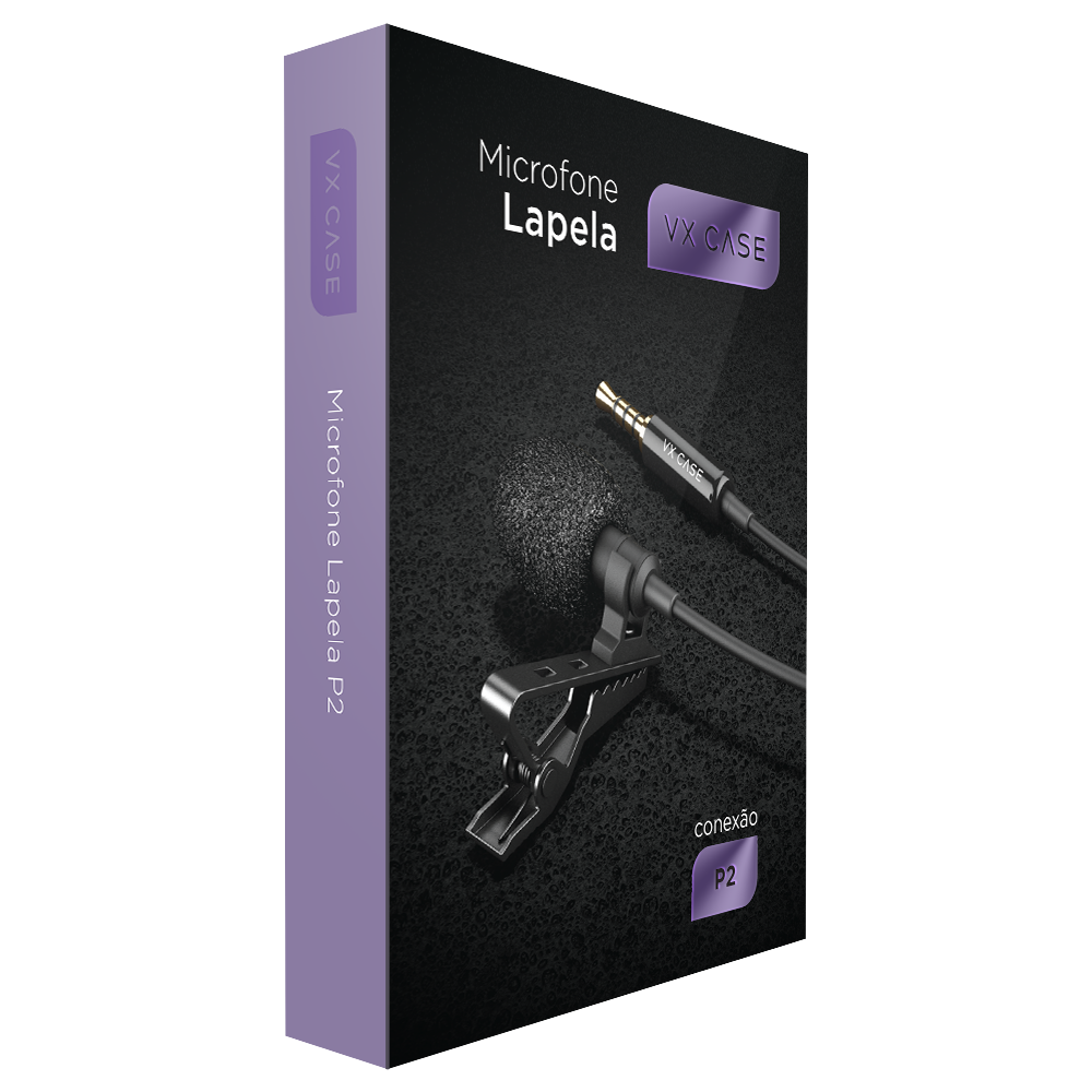 Microfone de Lapela P2 VX Case