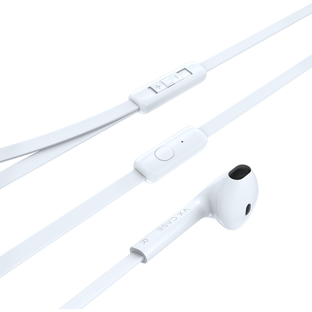 Fones de Ouvido P2 Stereo Super Bass VX Case Branco