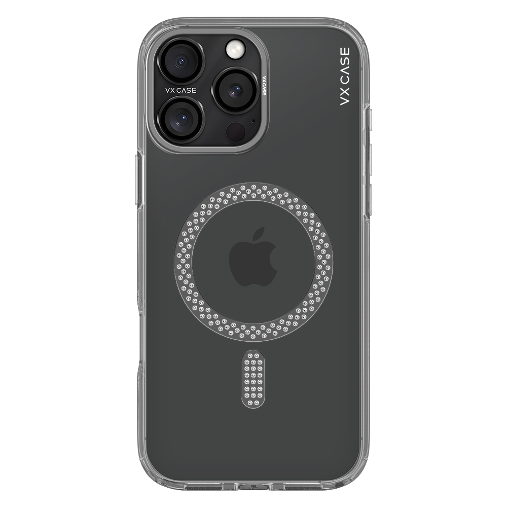 Capa VX Case Crystal Signature Magsafe iPhone 15 Pro Max - Cinza