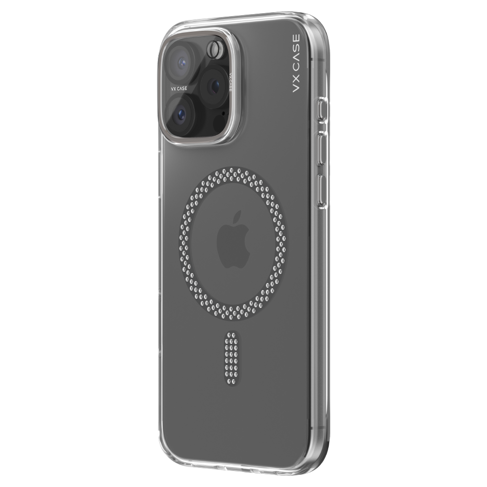 Capa VX Case Crystal Signature Magsafe iPhone 16 Pro Max - Cinza
