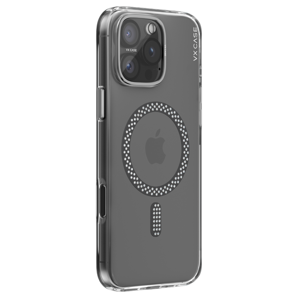 Capa VX Case Crystal Signature Magsafe iPhone 16 Pro Max - Cinza