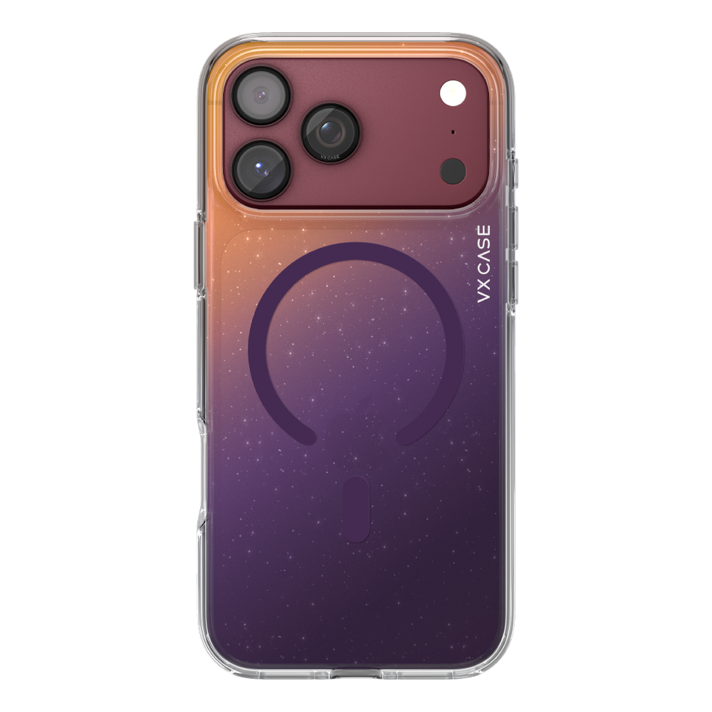 Capa Glitter Magsafe VX Case iPhone 18 Pro Max - Azul Claro