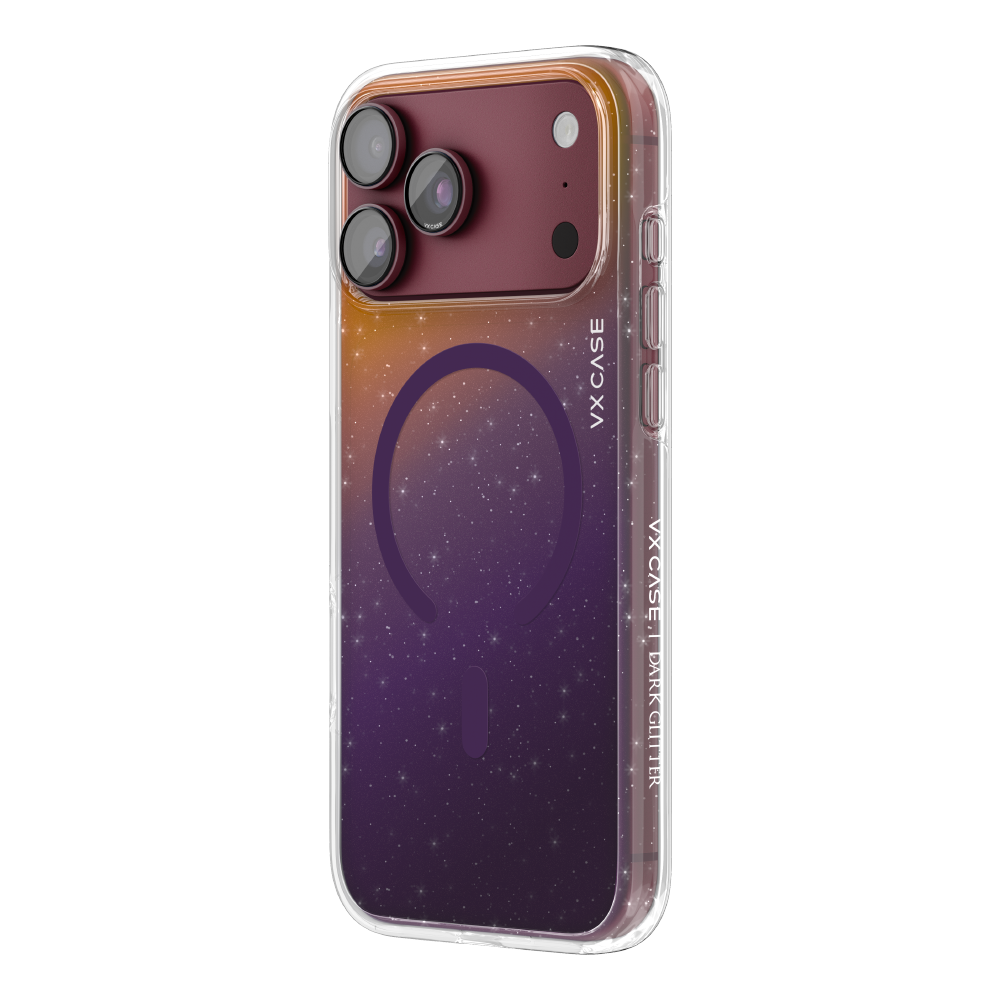 Capa Glitter Magsafe VX Case iPhone 18 Pro Max - Azul Claro