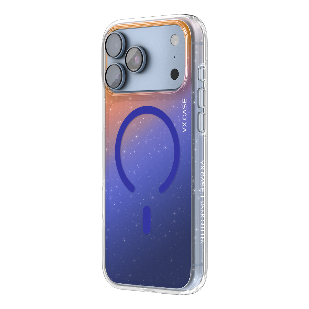 Capa Glitter Magsafe VX Case iPhone 18 Pro Max - Azul Claro