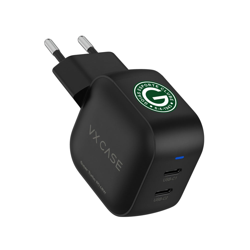 Adaptador de Carga Turbo 48W 2 Tipo-C Striker Preto - Goiás