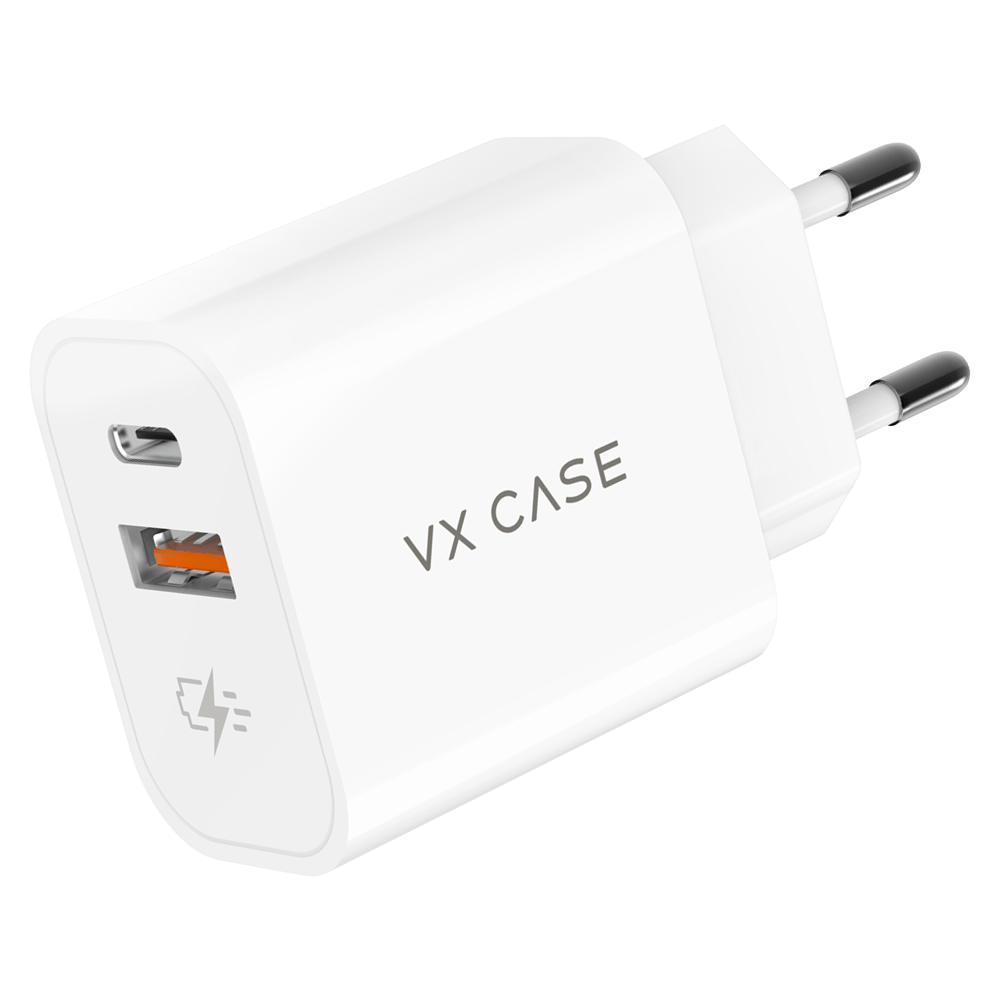 Carregador Turbo 1 USB 1 Tipo-C 20W Branco - Goiás