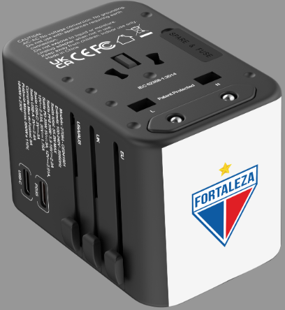 Adaptador Universal de Tomadas 3 USB e 2 Type-C - Fortaleza