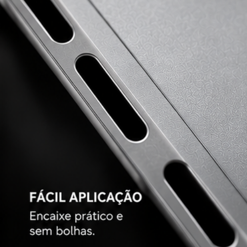 Película Adesiva Prata para iPhone 18 17 16 15 14 13 12 Pro